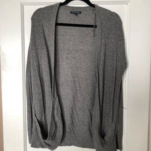 American Eagle Knit Gray Cardigan with big pockets